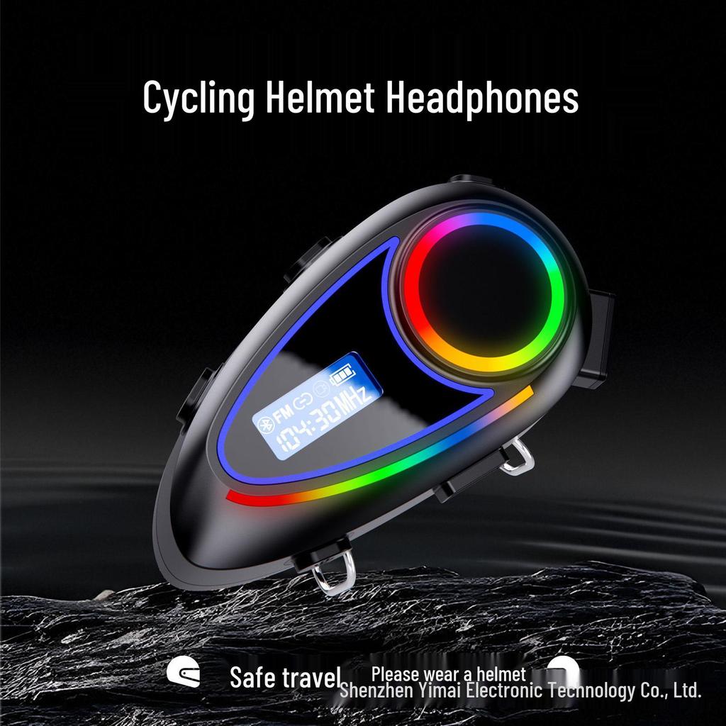 Auricolare Bluetooth per Casco Transfrontaliero: Interfono, Radio FM, Microfono Morbido/Rigido, Impermeabile, Lunga Durata della Batteria