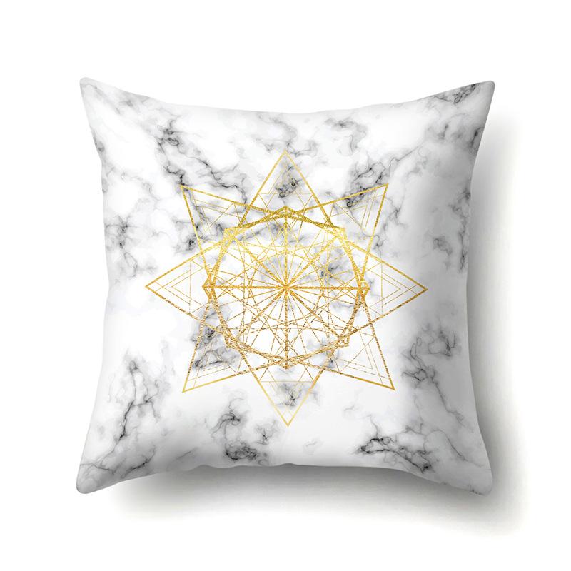 Ins Creative NATO Style Geometric Polyester Pillow Case Car Decoration Home Printed Waist Cushion Pillow Case Pillow Case