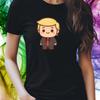 T-Shirt Frauen Kawaii Trump Motiv Baumwolle Größe S bis 3XLWird in neuem Fenster oder Tab geöffnet