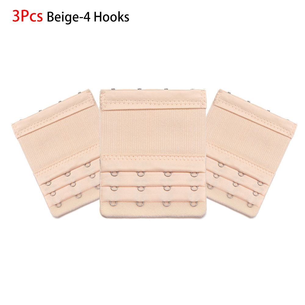 

1/3 шт. Регулируемый удлинитель бюстгальтера для женщин 2,3,4 крючка Застежка для бретелей бюстгальтера Удлинение бюстгальтера Материнское белье 2 Hooks (1PC) бежевый