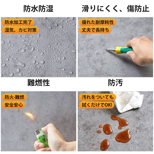 CELAVY Marble-Look Floor Tiles, Easy-to-Apply, No Adhesive, Floor Stickers, 45.7cm X 45.7cm, 1.5mm Thick, Scratch-Resistant, Waterproof, Perfect for R