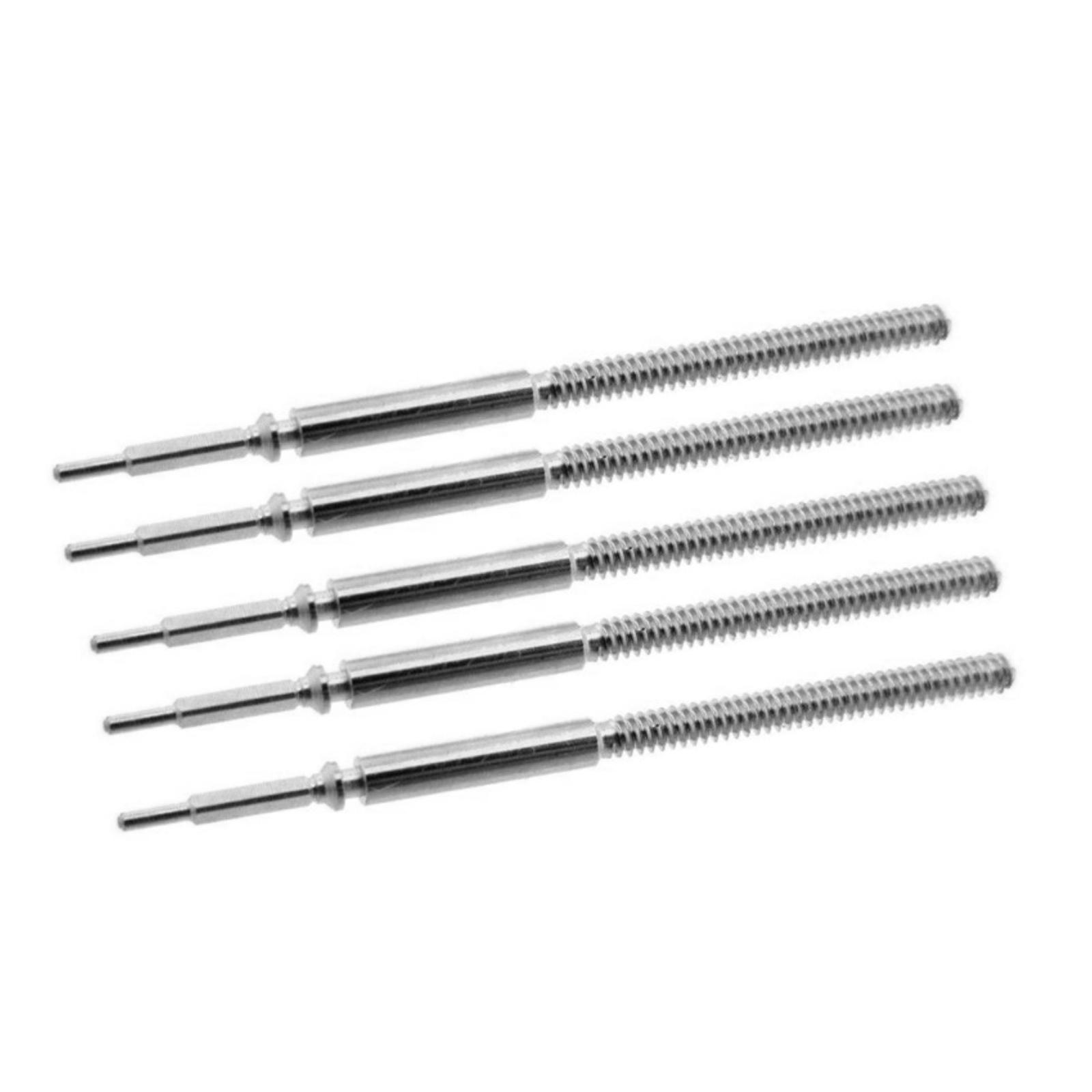 

5 штук Серебристый Металлический Заводной Вал Для Механизма Часов ETA 2892A2 2892 Аксессуары для Часов Инструмент для Ремонта United States