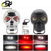 Motorcycle LED Skull Headlight Work Spot Driving Fog Light Dual Color Spotlights for Motorbike Truck Trailer Offroad ATV SUV
