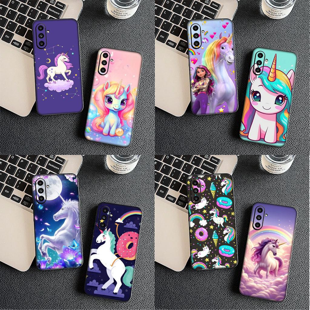 Für Motorola Moto G86 G57 G67 G24 G15 G54 Power G13 G14 G34 G35 G45 G60 G53 G55 G64 G75 G72 Handyhülle Einhorn Cartoon Pferd