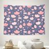 Bohemian Tapestry Wall Hanging Nature Floral Aesthetic Cottagecore Decor Bedroom Backdrop Large Wall Art Dorm Room Decor Macrame
