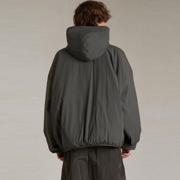 Fear of God Essentials Filled Half Zip Hoodie Ink Men Tops Black 202SP244330F