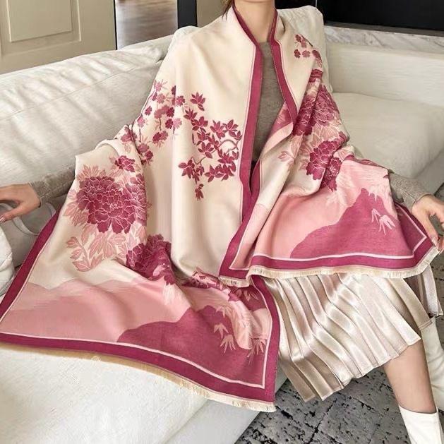 New Scarf Warm Air Conditioned Room Autumn and Winter Shoulder and Neck Shawl Outer Wear for Women