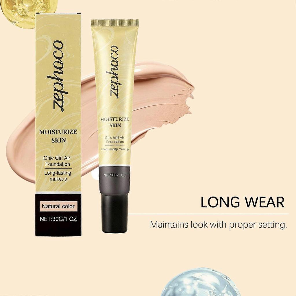 Zephoco Natural Color Concealer Foundation Is A Gentle, Light, Moisturizing, Naturally Adherent And Breathable Concealer Foundation