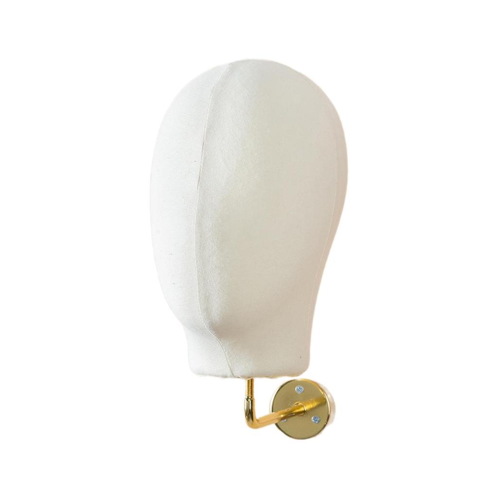 Mannequin Head Model Wall Mount Multipurpose Hat Rack Wig Holder Wig Stand for Wig Headwear Hats Beginner Hairdresser Training