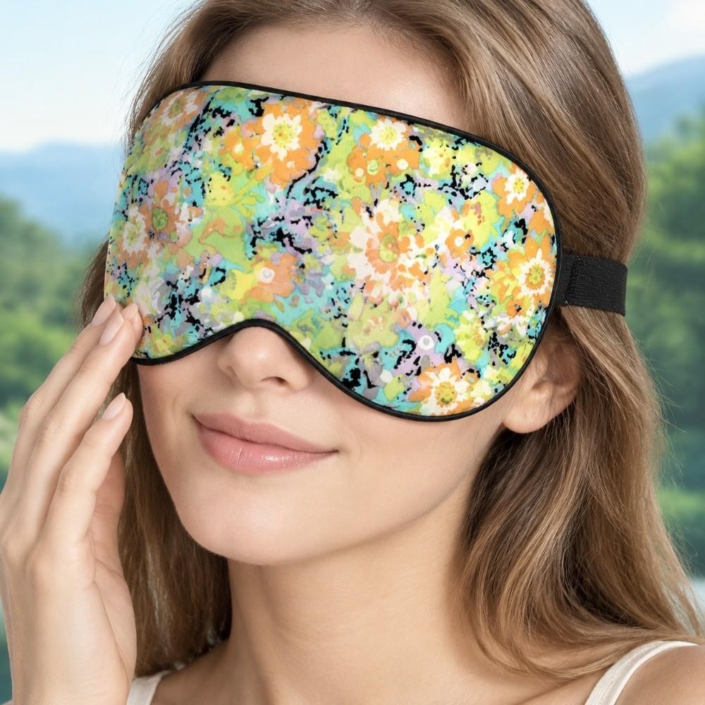 Pure Silk Eye Shading Mask Portable Night Eyepatch Soft Travel Blindfold Night Sleep Relax Aid