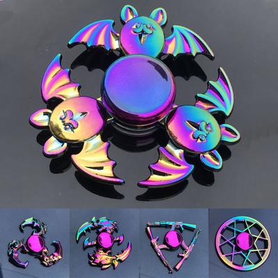 Handspinner, dekorativer Anti-Angst-Multicolor-Metall-Rainbow-Fidget-Spinner für das Büro