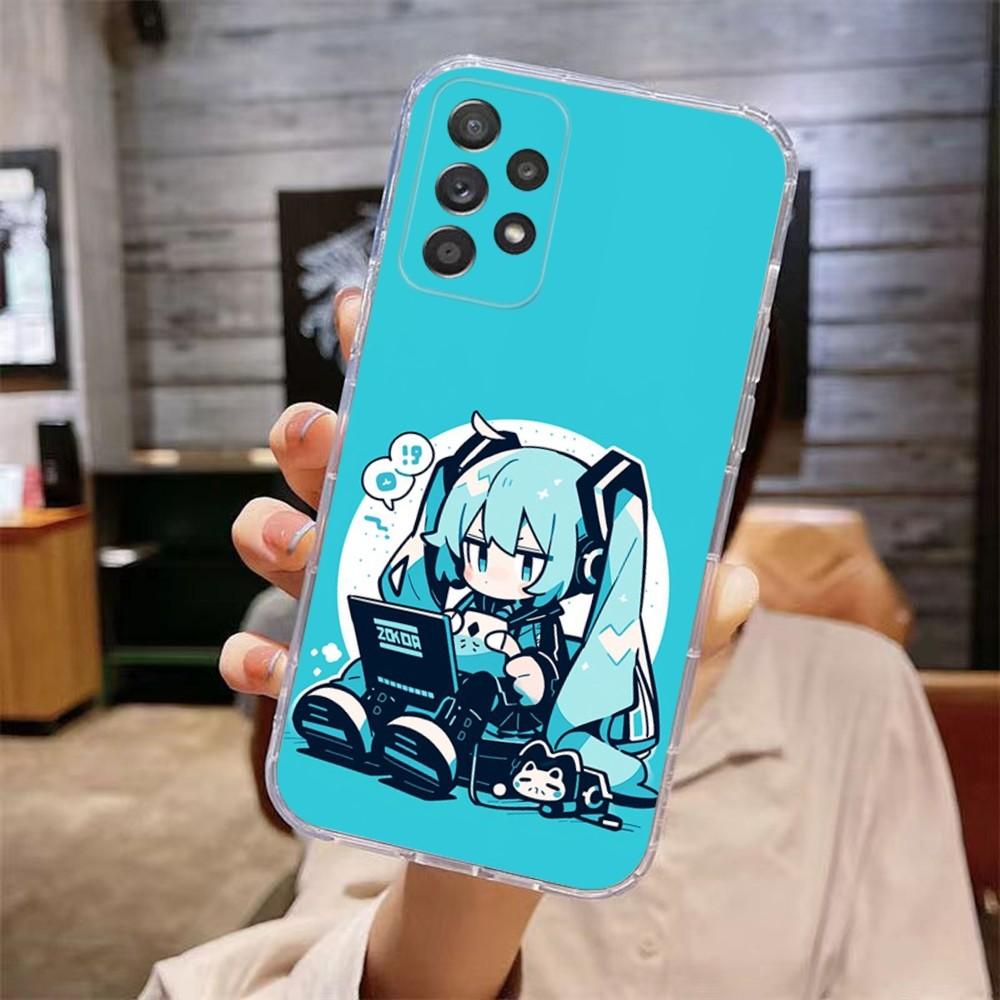 Anime M-MIKUS-S Phone Case For Samsung A 71,70,52,51,4G,40,31,50,20,21,S,12,10,Note20 Ultra,4G,Ultra,Soft Transparent Case