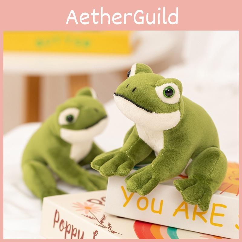 Plush Green Frog Toy Animal Stuffed Doll Bedroom Decoration Cute Gifts Kids