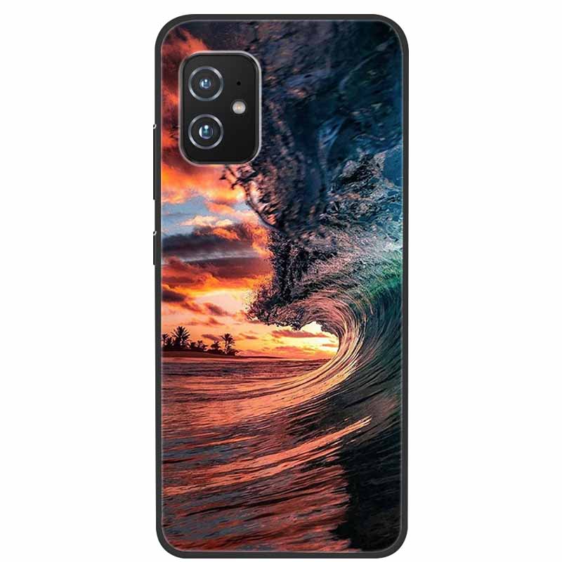 For Asus Zenfone 8 ZS590KS Cases 5.9 " Marble Soft TPU Silicone Phone Covers For Asus Zenfone8 ZS590KS Back Cases Fundas Coques