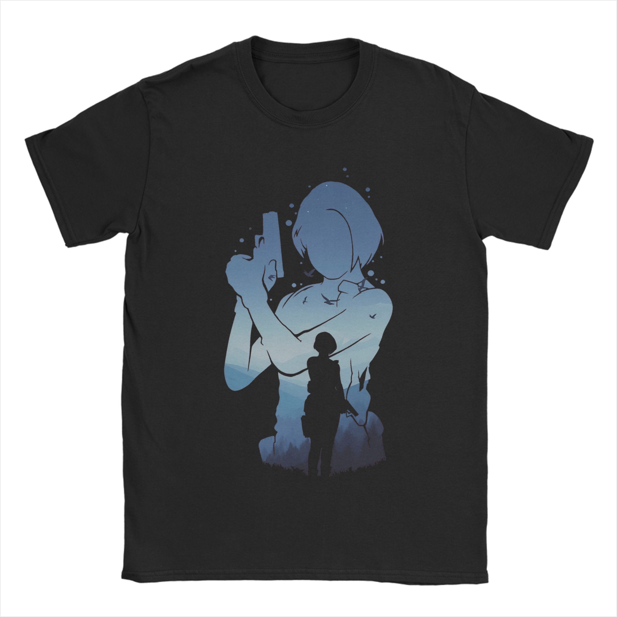 

Jill Valentine TShirt Summer Aesthetic T Shirts Cotton Hippie Tee Shirt For Couple Short Sleeve Pattern Clothing S