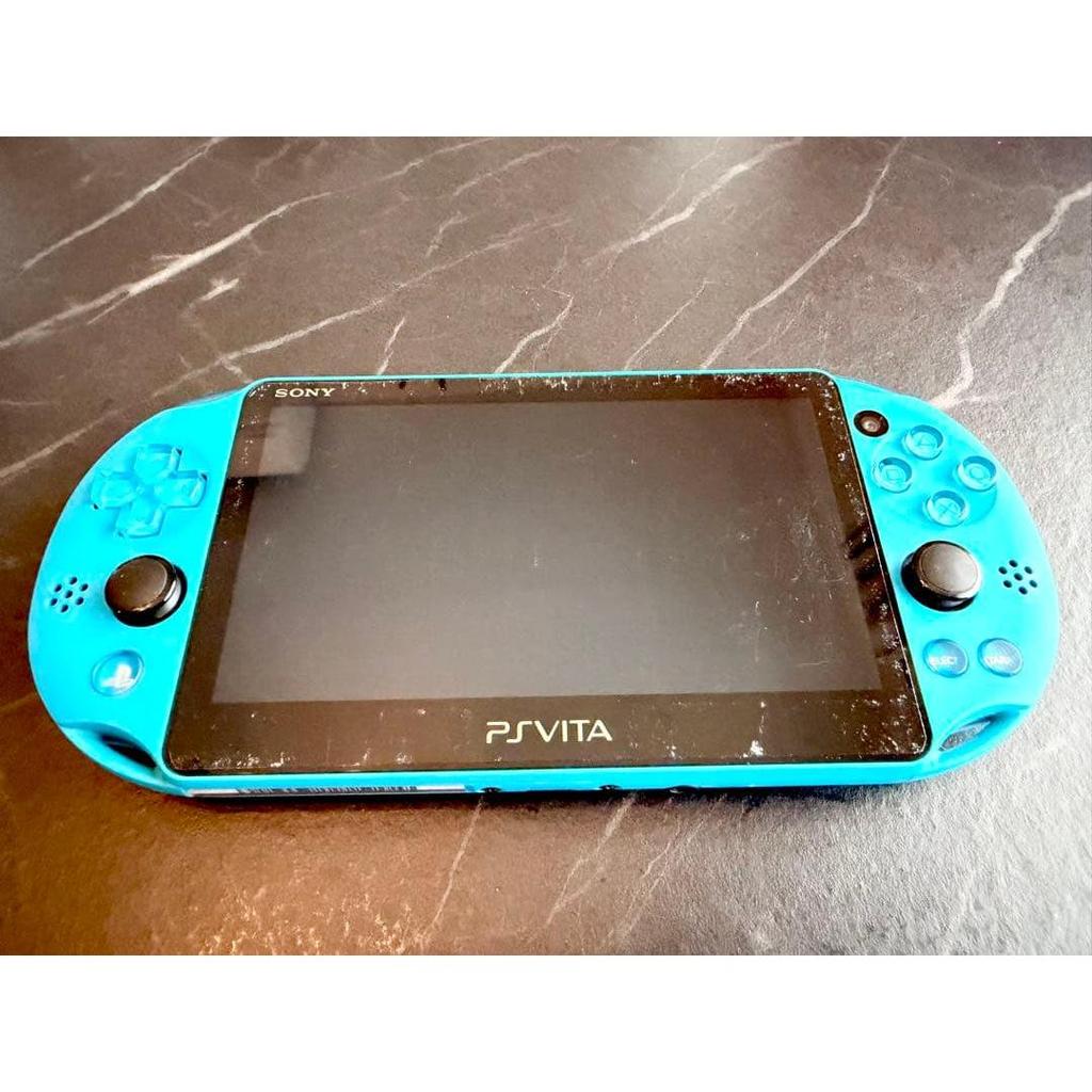 Used PS Vita PCH-2000 Blue with 8GB Memory Card and Software