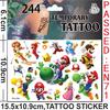 Brother Mario Party Favors Gifts Stamps Slap Bracelet Stickers Christmas Stocking Fillers Birthday Souvenirs Decoration Supplies