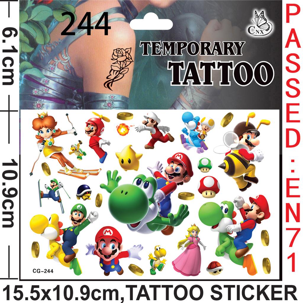 Brother Mario Party Favors Gifts Stamps Slap Bracelet Stickers Christmas Stocking Fillers Birthday Souvenirs Decoration Supplies