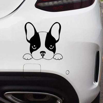 14x13.2cm French Bulldog Cute Puppy Car Sticker Auto Body Bumper Window Motorcycle Laptop Walls Vinyl Film Decal Car Accessories