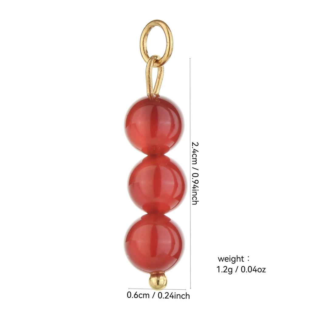 Multi-Stone Ceramic Faux Pearl Cat's Eye Beaded DIY Earrings Pendant