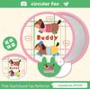 Tengyi Cute Mini Folding Handheld Fan & Photography Reflector