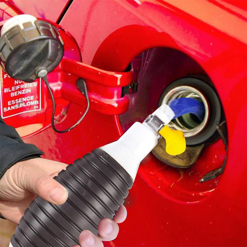 Hand Siphon Pump Manual Suction Siphon Pump Multifunctional Portable Extractor Transfer Kit For Oil Includes Valve Hose And