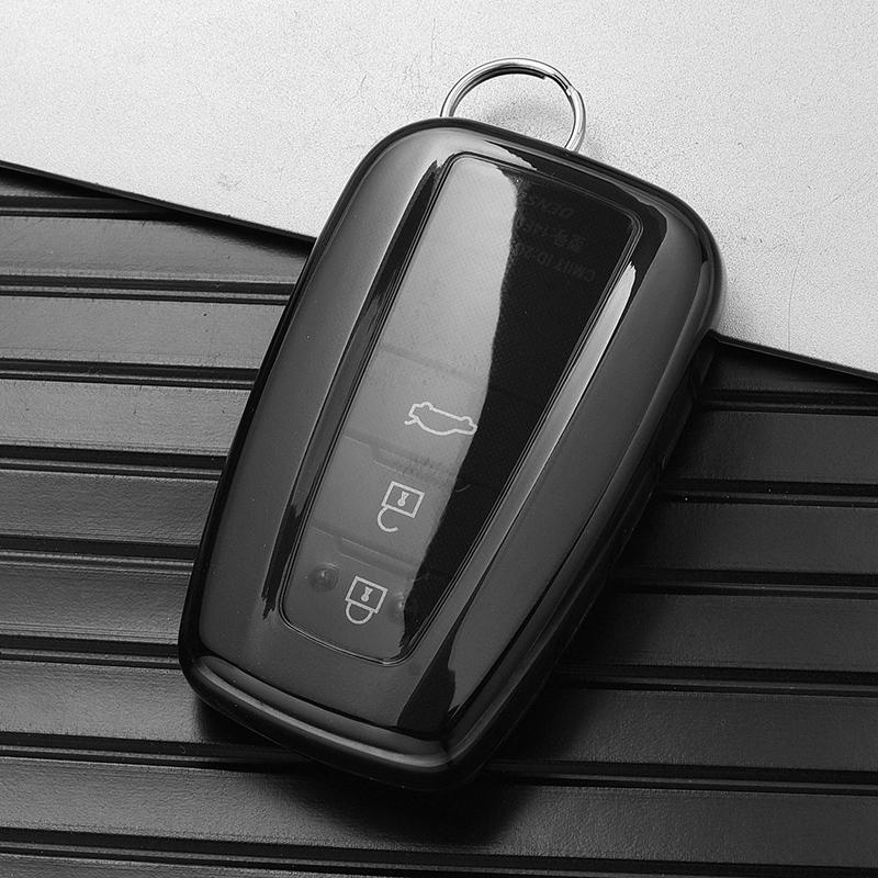 Car Key Case Protector Soft Tpu Key Shell Cover Auto Accessories For Toyota Prius Camry Corolla C-Hr Chr Rav4 Prado