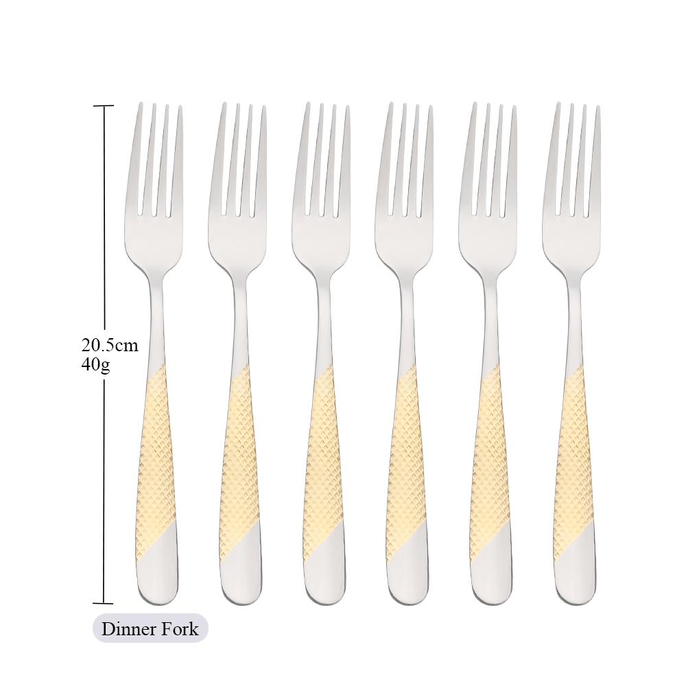 Drmfiy Luxus Besteck 6/30 Stück Gabel Löffel Messer Set Elegantes Gold Edelstahl Geschirr Set Teelöffel Küchen Silberwaren Set