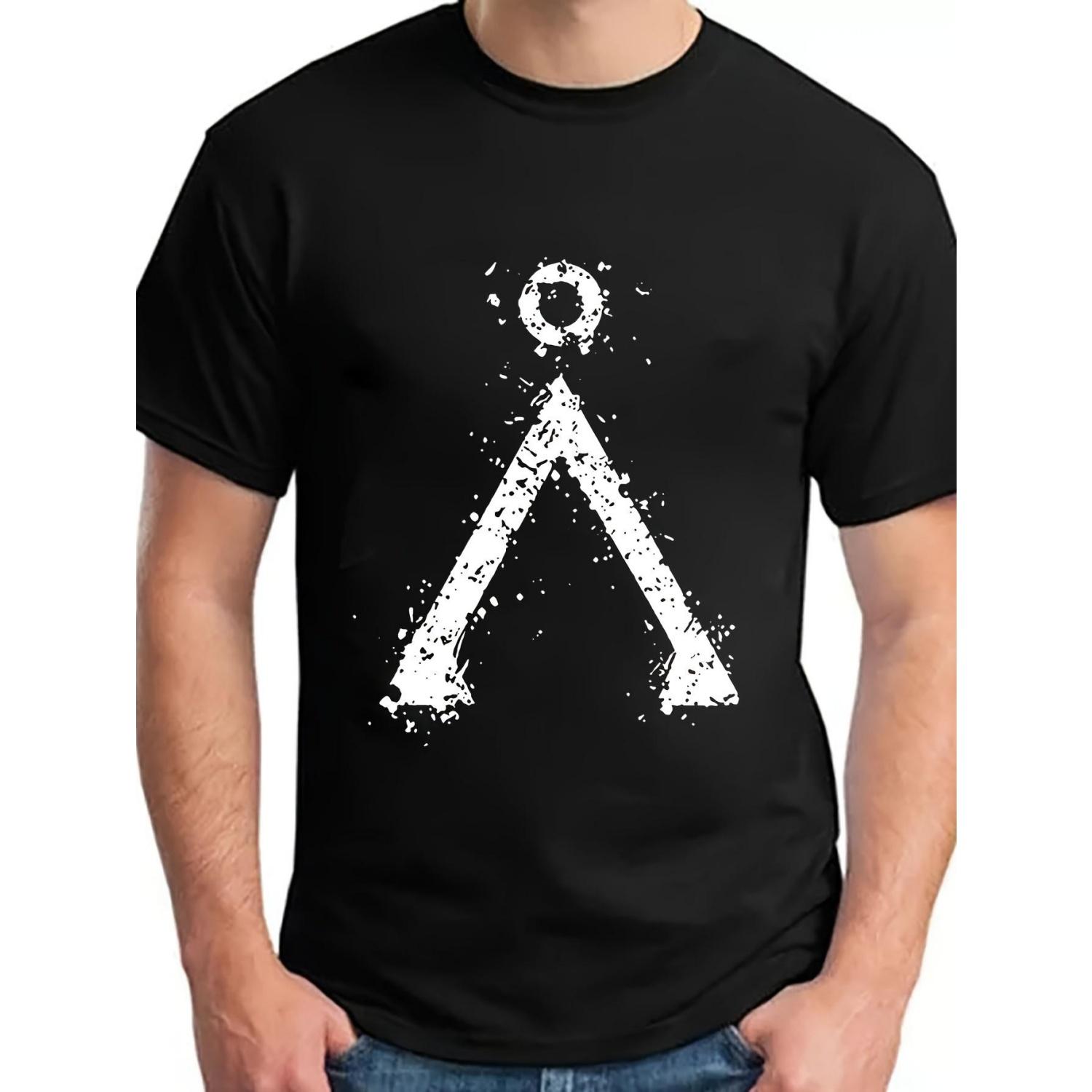 

Mens Ugus Logo TShirt 100 Anime Graphic TShirt with Distressed Ugus Badge Print Pure Cotton AllSeason Streetwear TShirt S чёрный