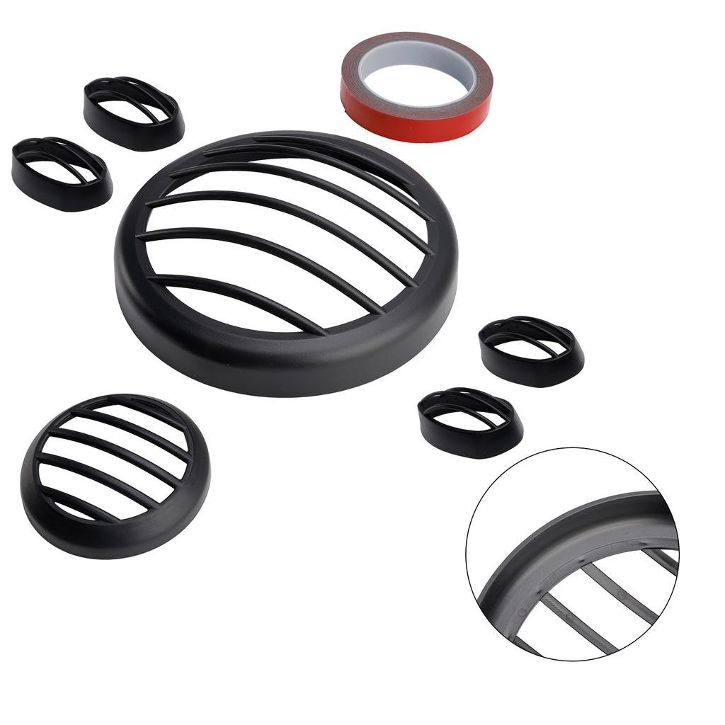 Front Headlight Guard Cover Grille Black Set Fit For Yamaha Pg-1 2023-2024