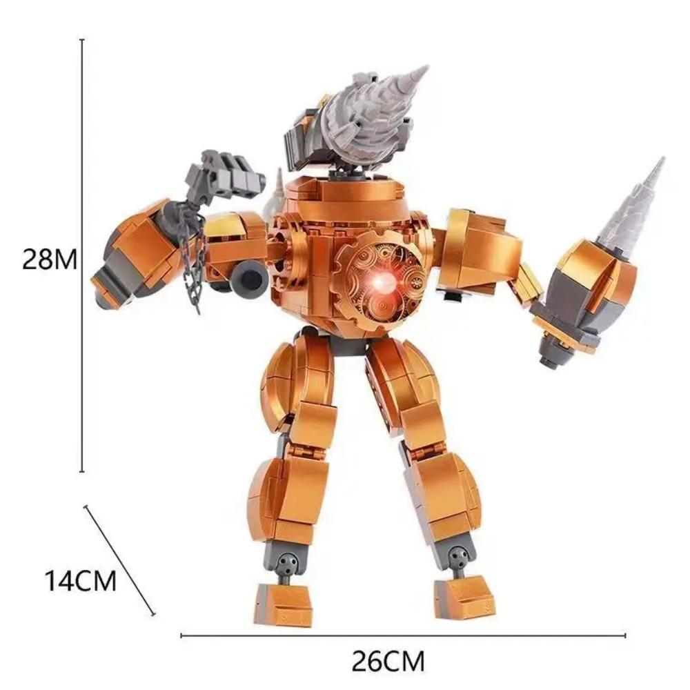 Skibidi Toilet Titan TV Man Speakerman Horror Game Bosses Camara Building Block Cartoon Doll Model Kids Birthday Halloween Gift
