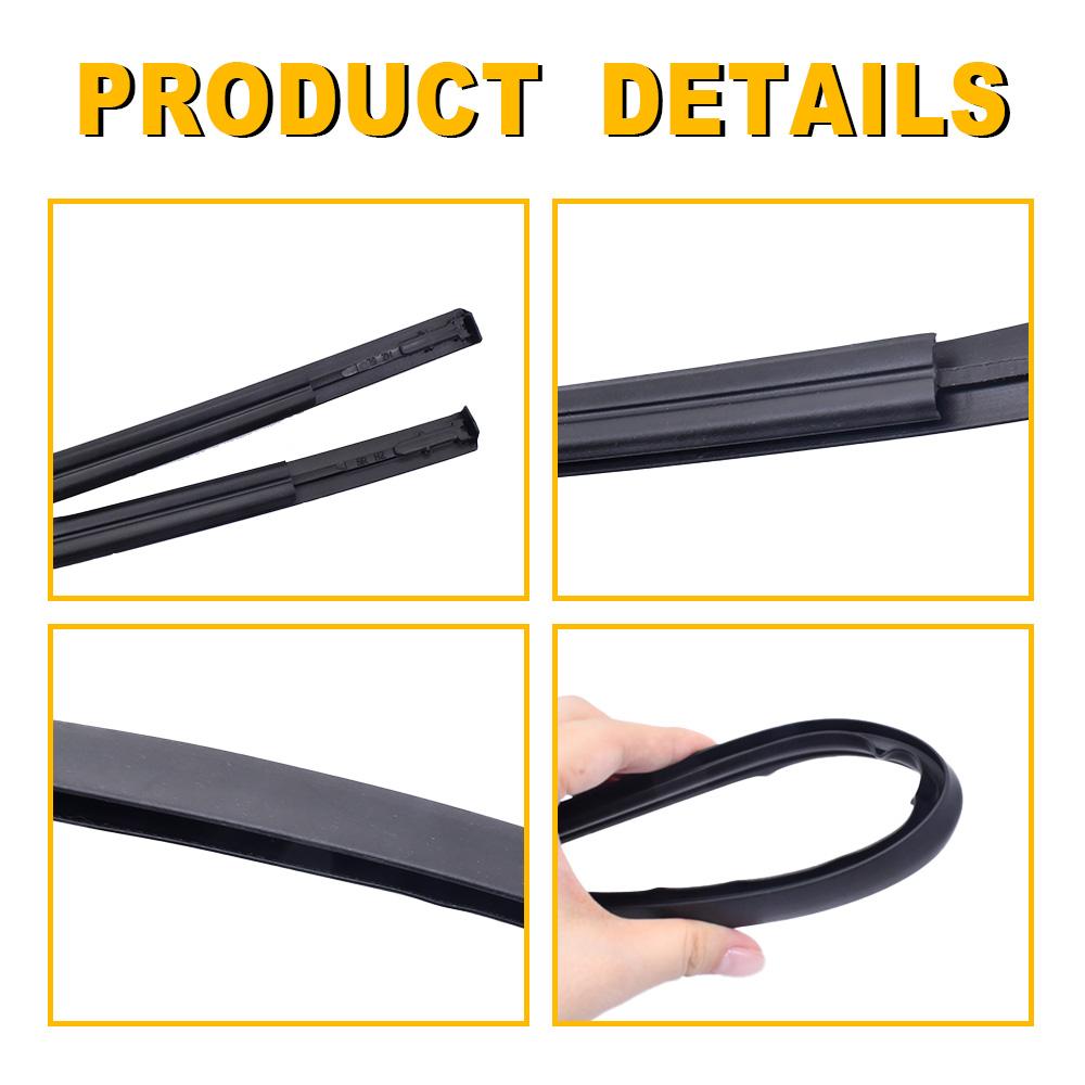 2PCS Car Roof Rubber Drip Side Finish Moulding Seal Strips Trim for Toyota Corolla 2014 2015 2016 2017 75556-02260 75555-02270