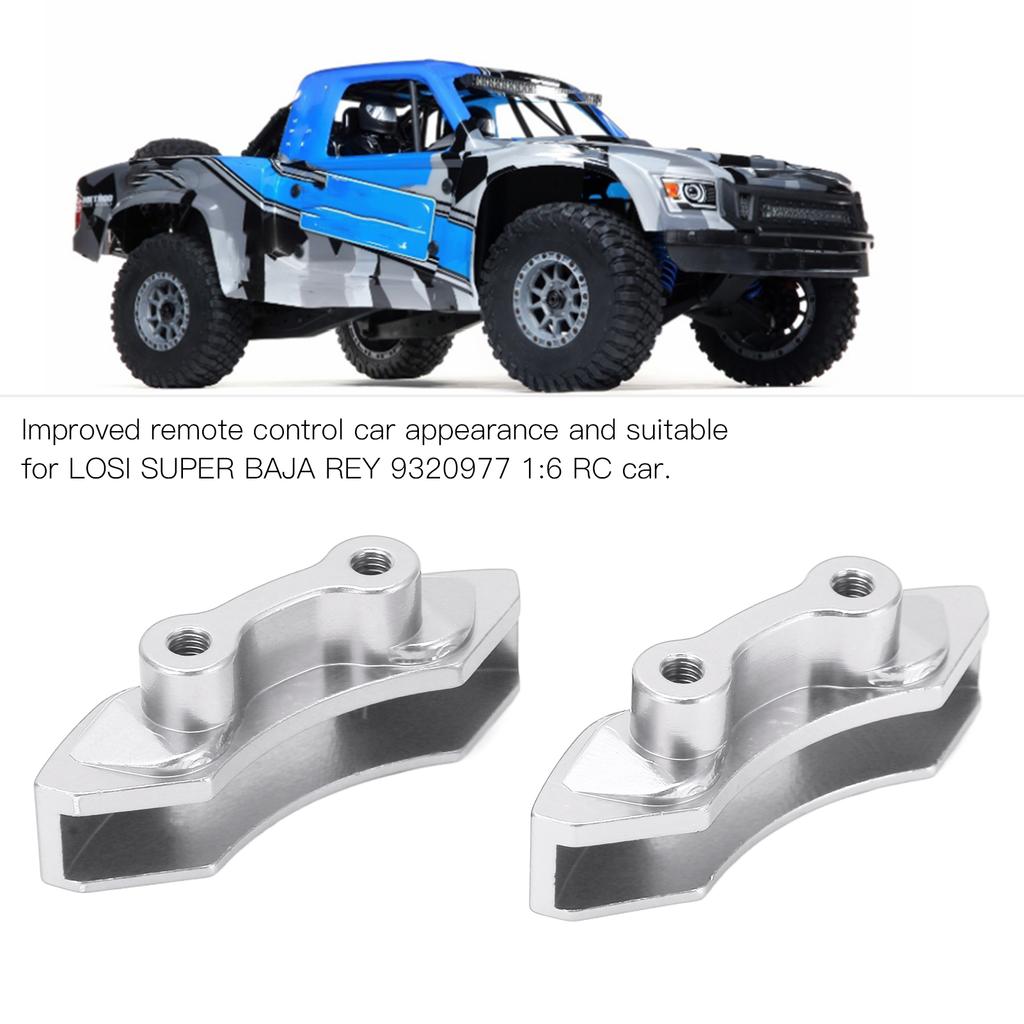 2pcs/set Metal Front Rear Brake Disc Calipers for LOSI SUPER BAJA REY 1/6 RC Car Upgrade PartsSilver