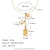 MamacitaSlay Unique 316L Stainless Steel Star Moon Evil Eye Zircon Necklace Ring 18K Gold Plated Waterproof Jewelry For Women