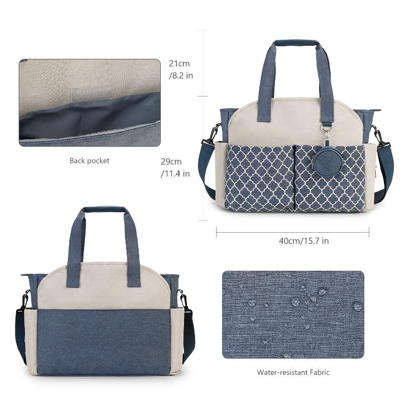 New Handbag/Shoulder Diaper Bag with Pacifier Pouch for Maternity and Baby Travel & Outdoor Use