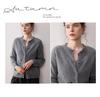 Autumn/Winter 2025 Women's Cashmere Animal Embroidery Knit Cardigan - Loose Fit, Round Neck, Button Closure Sweater