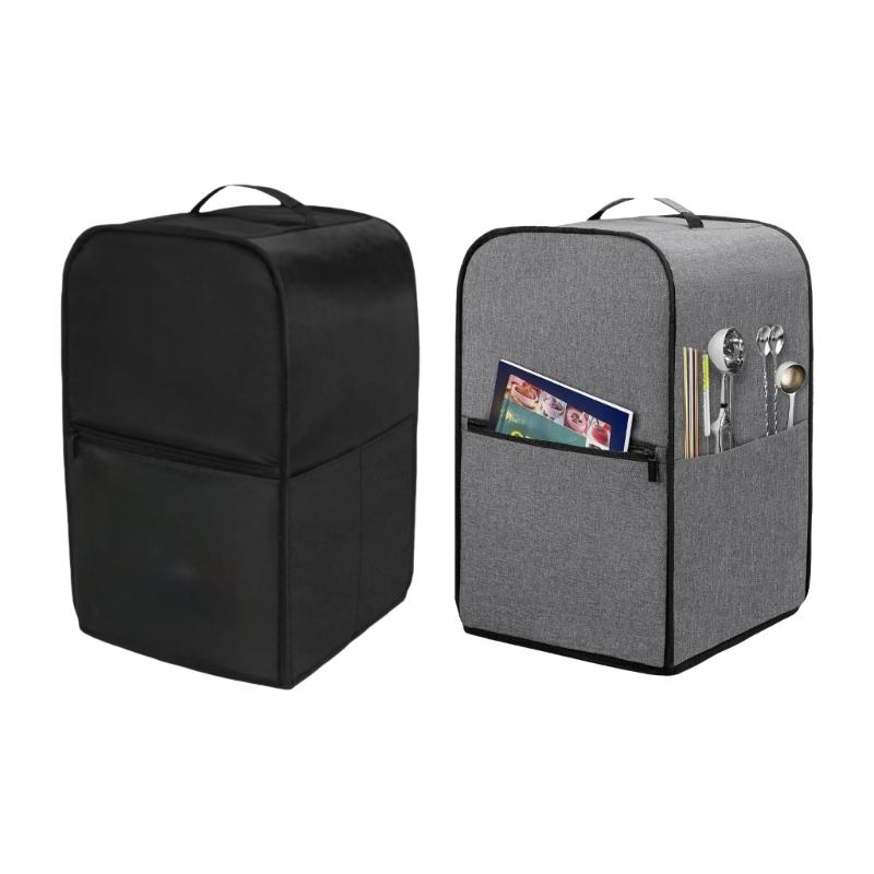 Hygienic Dustproof Cover with Accessories Pocket For Ice Cream Maker Waterproof Kitchen Appliance Protector With Handle