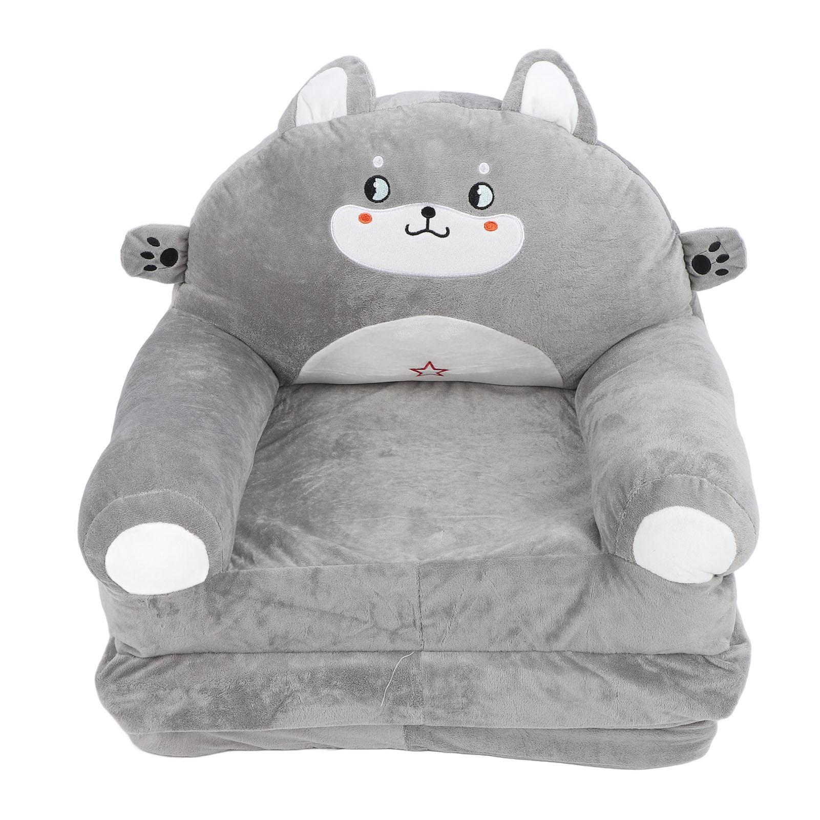 

Детский складной диван в форме милого мультяшного животного, мягкий, удобный, с тремя сгибами, регулируемый для малышей