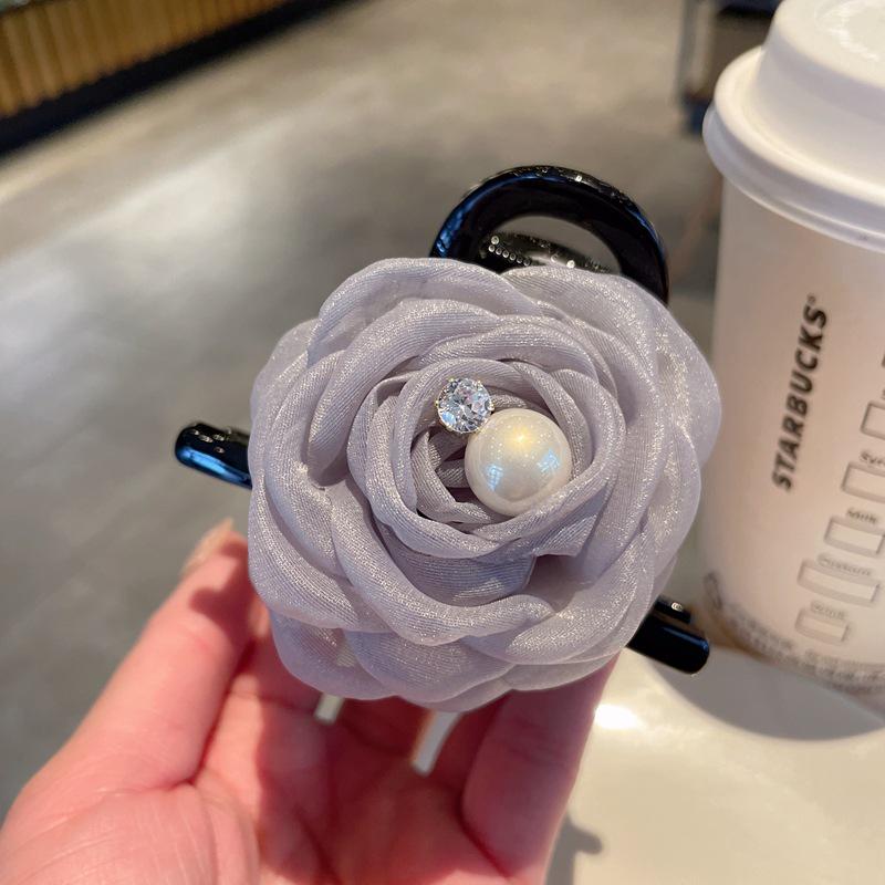 Kamelie Mittelgroße Hai-Haarklammer für Damen - Haarnadel und Kopfschmuck