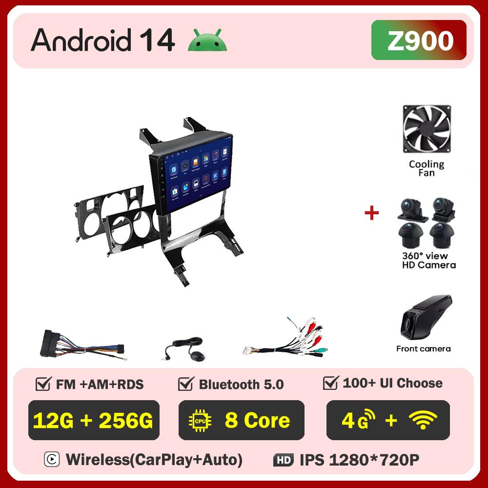 Android 14 For Peugeot 3008 5008 AT MT 2009 -2015 Car Radio Carplay GPS Navigation Android Auto 5G Wifi DVD Stereo Screen RDS