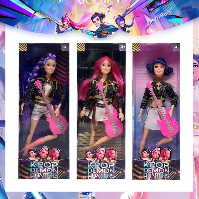 2025 Demon Hunters Action Figure Kpop Giocattolo Rumi Mira Zoey Mira Canzone Tematica Di Luci Colorate Regali di Compleanno Per Ragazze