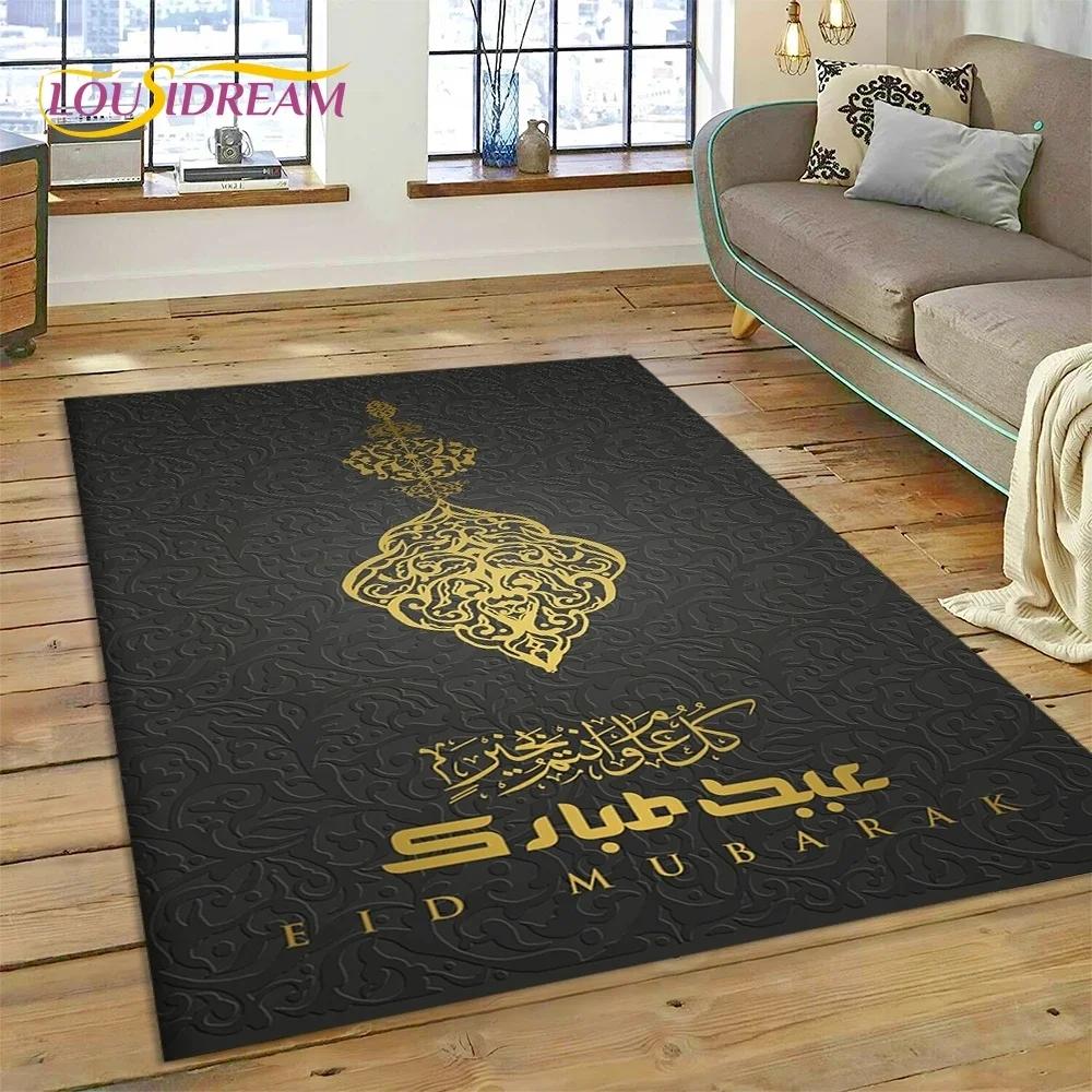 Muslimský Islám Modlitba Klečící Poly Podložky Mandala Koberec Kobereček do Ložnice Obývacího Pokoje Domácí Dekorace na Pohovku,Velká Dekorativní Podlahová Rohož