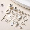 Închizătoare tip clește de homar din argint sterling S925 pentru colier & brățară DIY cu conector pentru perle