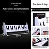 Multi-Camera Desktop and Floor Phone Holder with Charging Feature