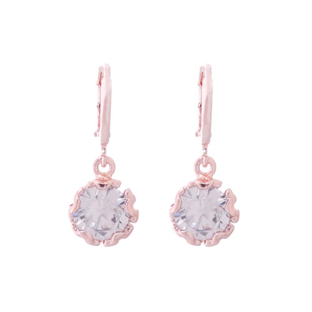 Minimalist Geometric Zircon Stud Earrings - Elegant and Versatile