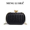 New fashion woven bag commuter chain dinner bag casual versatile shoulder messenger box women's bag