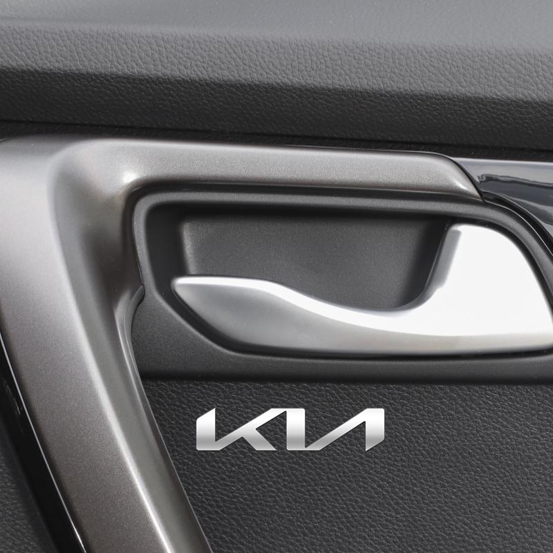 AUOBRS1 Metal emblem Auto Decor Decals Reflective Car Window Wiper Stickers For KIA K3 K5 Sorento Sportage Rio Car Accessories