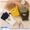 Japanese Akita Inu Fingerless Plush Gloves for Men & Women - Cute, Warm, Touchscreen-Ready, Autumn/Winter