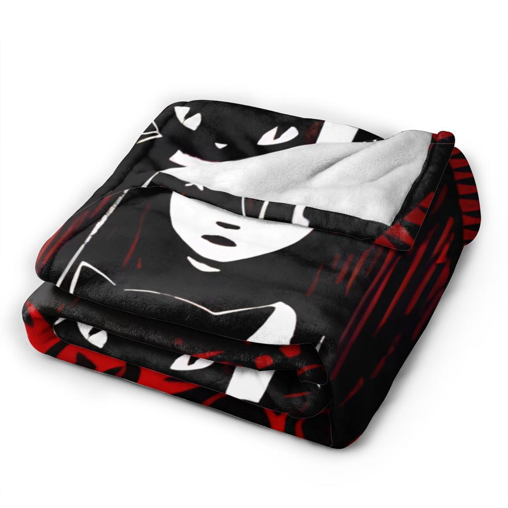 E-Emily the Strange Blanket Cover Poster Art Fuzzy Throw Blankets Home Couch Portable Soft Warm Bedspreads,