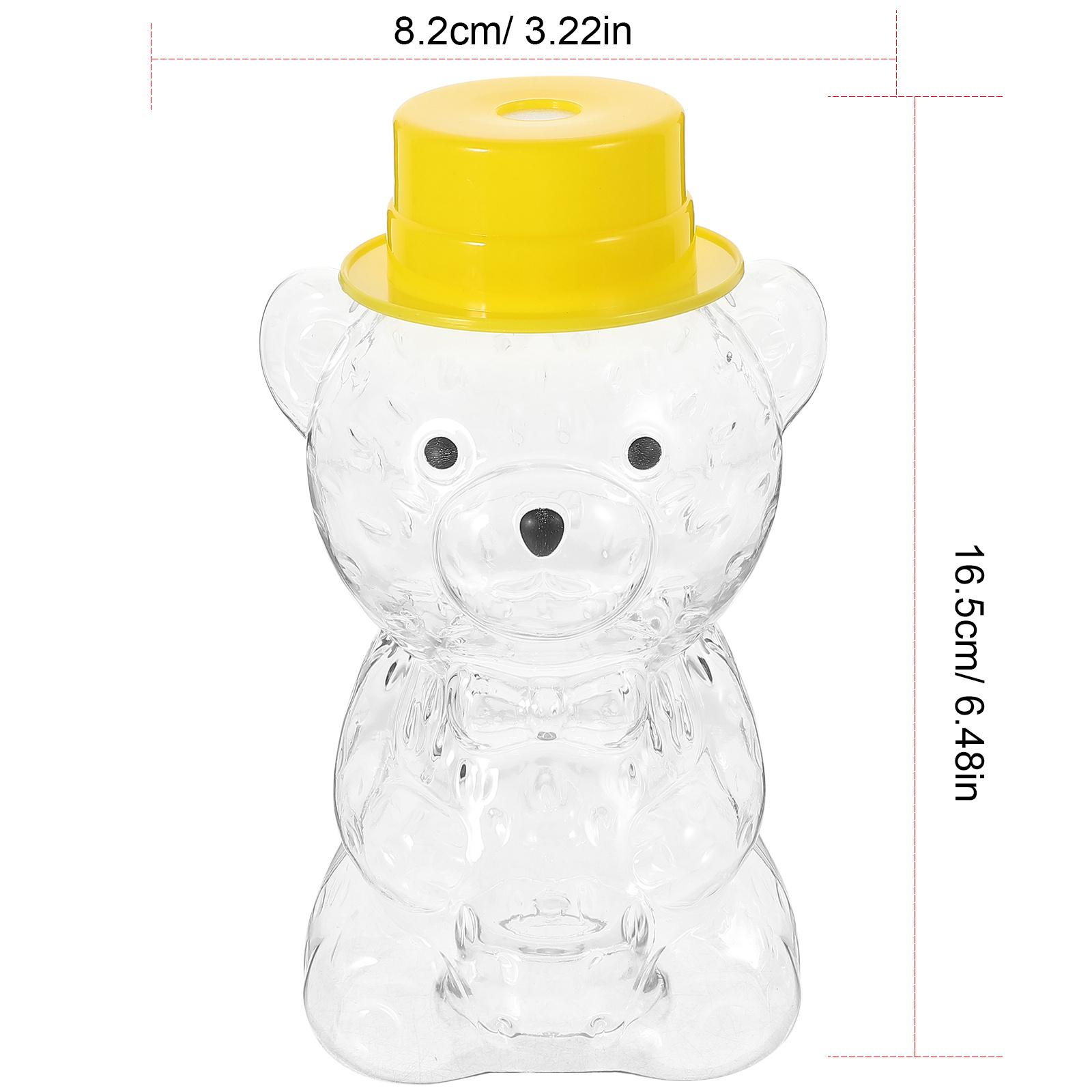 

6 шт. Пластиковая бутылка для напитков в форме медведя, прозрачный многоразовый контейнер для питья для хранения сока, молока, бутылка «Медвежонок с медом» other